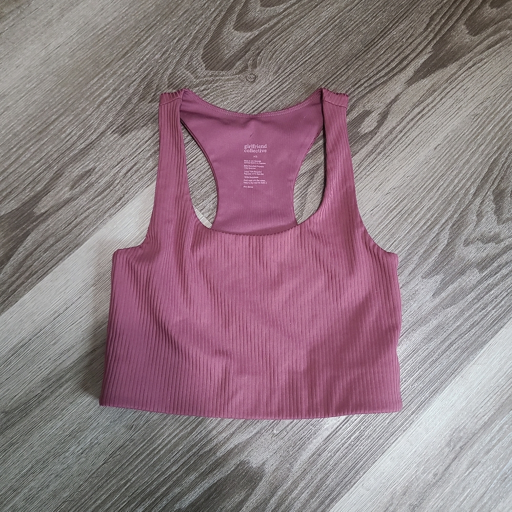 Girlfriend Collective Ribbed Paloma Racerback Sports Bra Xs